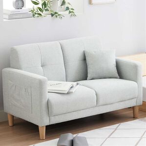 iellio（イエリオ）の「２人掛コンパクトソファ　ＭＩＮＩ３（ソファ）」｜グレー