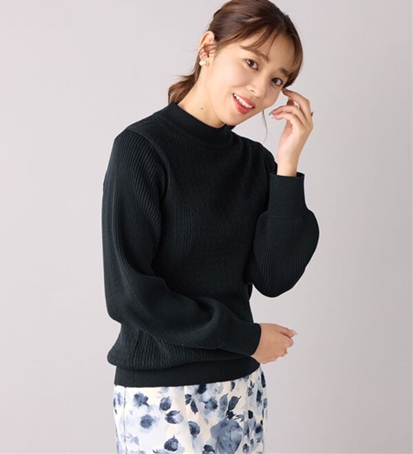 alotta（アロッタ）の「洗える！カシミヤタッチミニケーブルニット（ニット・セーター）」｜詳細画像