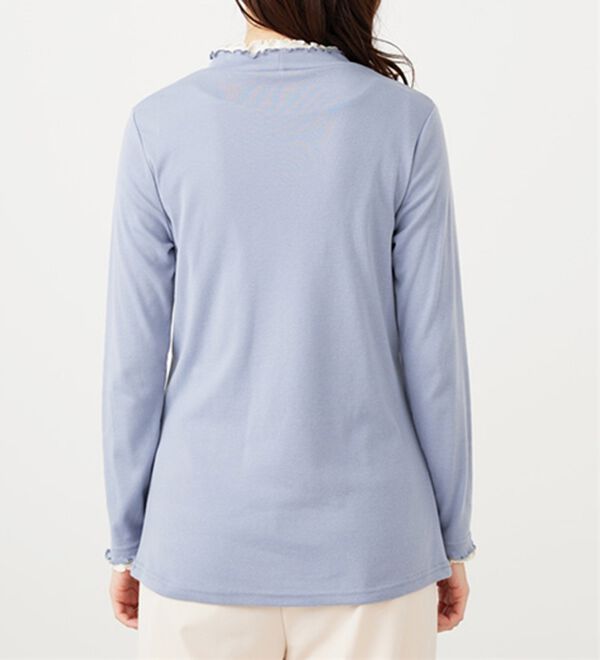 BELLUNA（ベルーナ）の「重ね着風フリル衿プルオーバー（カットソー）」｜詳細画像