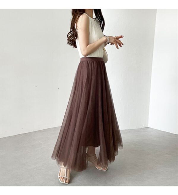 GeeRA（ジーラ）の「フレアーチュールロングスカート（ロングスカート）」｜詳細画像