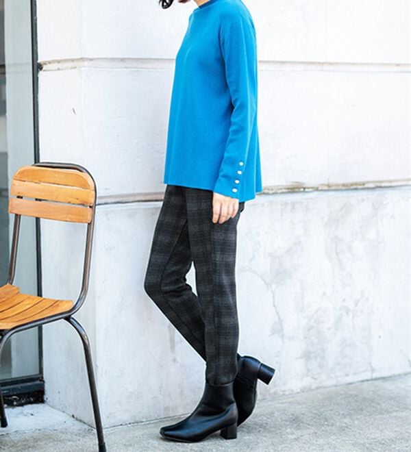 BELLUNA（ベルーナ）の「【あったか仕様♪】すっきり見え！裏ファーパンツ（フルレングスパンツ）」｜詳細画像