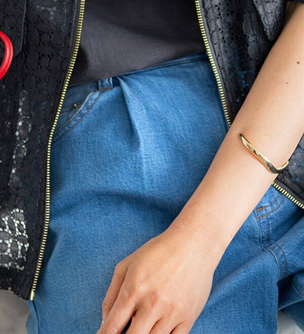 BELLUNA（ベルーナ）の「ひんやり冷感！カーブシルエットデニムパンツ（ワイドパンツ・ガウチョ）」｜詳細画像