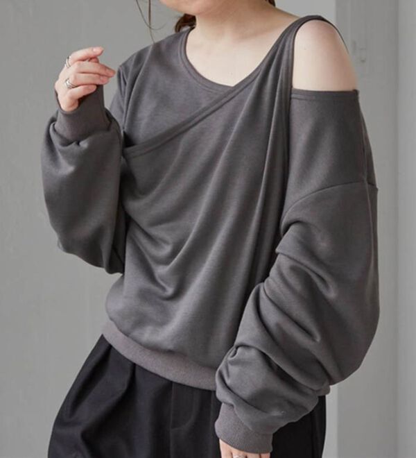 RANAN（ラナン）の「レイヤードデザインスウェット（トレーナー・スウェット）」｜詳細画像
