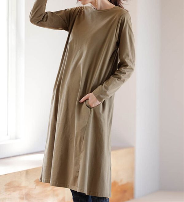 RANAN（ラナン）の「【選べる２丈】＜ＢＣ＞ポケット付マキシワンピース（その他ワンピース）」｜詳細画像