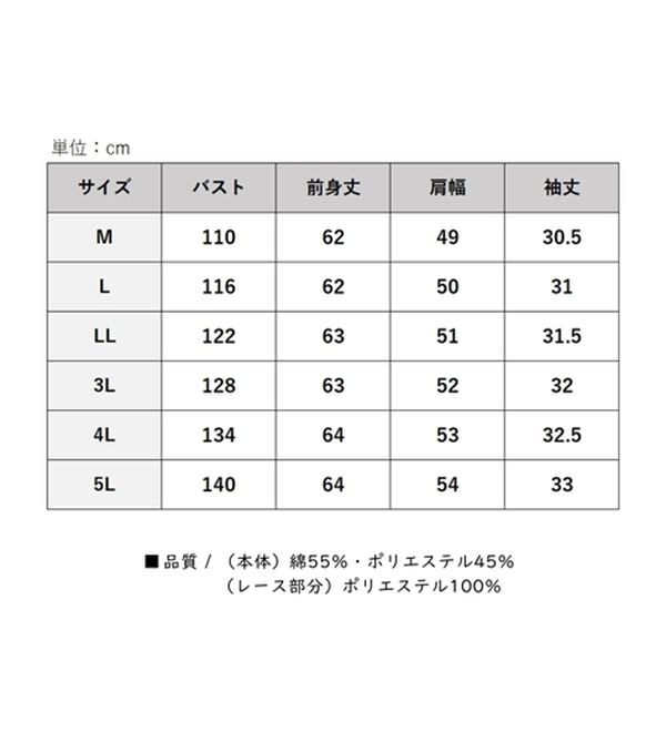 BELLUNA（ベルーナ）の「ケミカルレース使い華やかプルオーバー（カットソー）」｜詳細画像