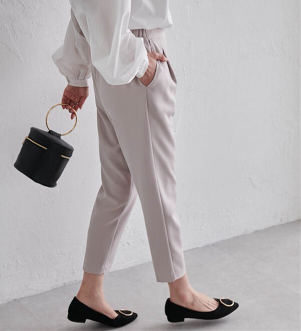 RANAN（ラナン）の「美脚シルエットクロップドパンツ（フルレングスパンツ）」｜詳細画像