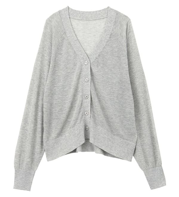 GeeRA（ジーラ）の「接触冷感！Ｖネックカーディガン（ニットカーディガン）」｜詳細画像