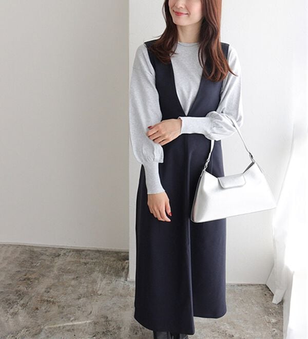 Pierrot（ピエロ）の「ウエストマークジャンパースカート（ジャンパースカート）」｜詳細画像