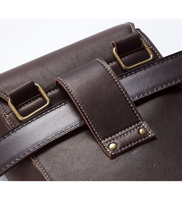 「＜ＨＯＮＤＡ＞イタリアンレザーバイカーズバッグ（メンズショルダーバッグ）」｜詳細画像