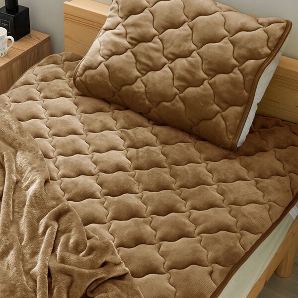 フランネルボリューム敷パッド・枕パッド＜吸湿発熱・抗菌防臭