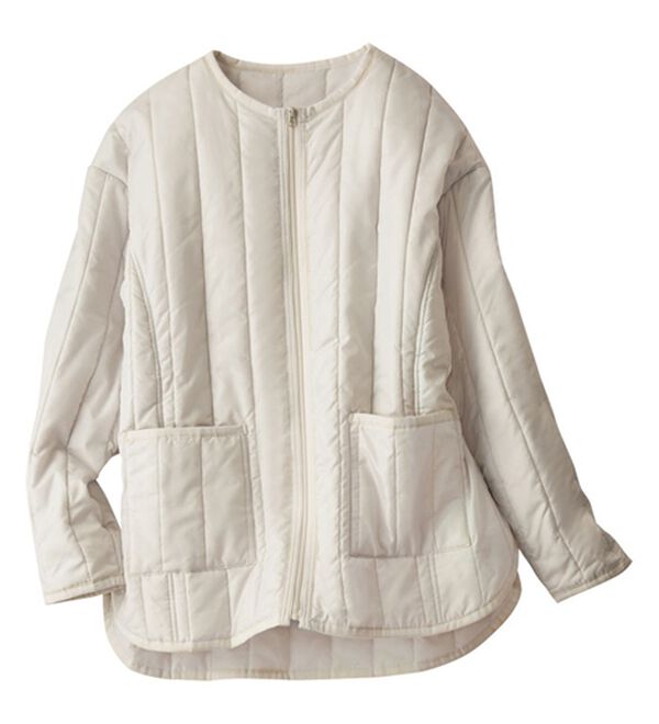 BELLUNA（ベルーナ）の「春まで毎日だって着たい！蓄熱中わたジャケット付アンサンブル（ハーフコート）」｜詳細画像