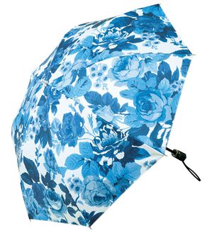 BELLUNA（ベルーナ）の「＜シンクビー！＞晴雨兼用花柄折りたたみ傘（レイングッズ）」｜ブルーローズ