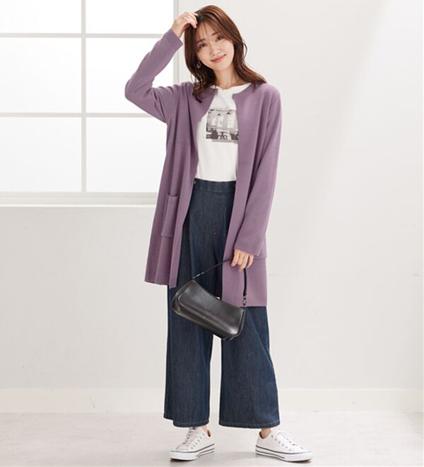 BELLUNA（ベルーナ）の「嬉しい機能付！ミラノリブカーディガン（ニットカーディガン）」｜詳細画像