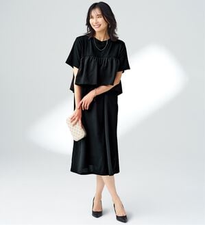 BELLUNA（ベルーナ）の「胸元フリルデザインワンピース（その他ワンピース）」｜詳細画像