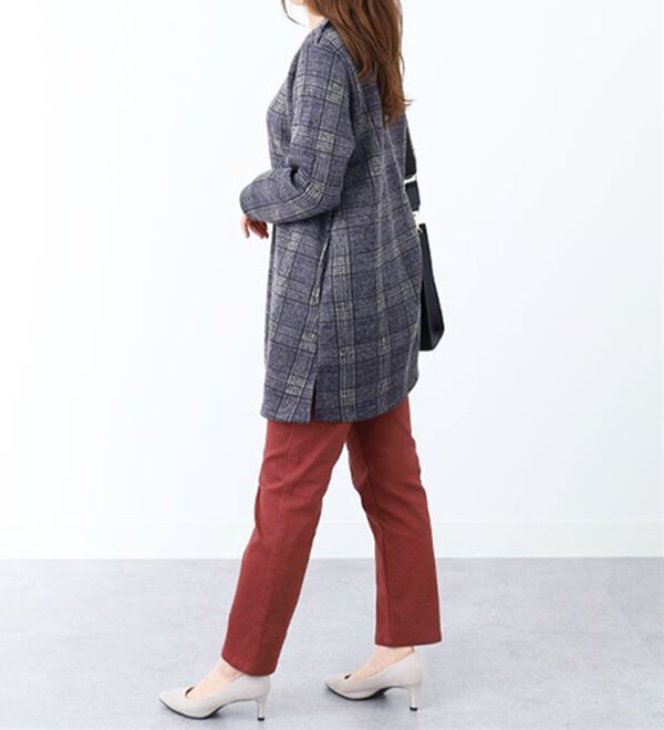 BELLUNA（ベルーナ）の「裏起毛素材チェック柄チュニック（チュニック）」｜詳細画像