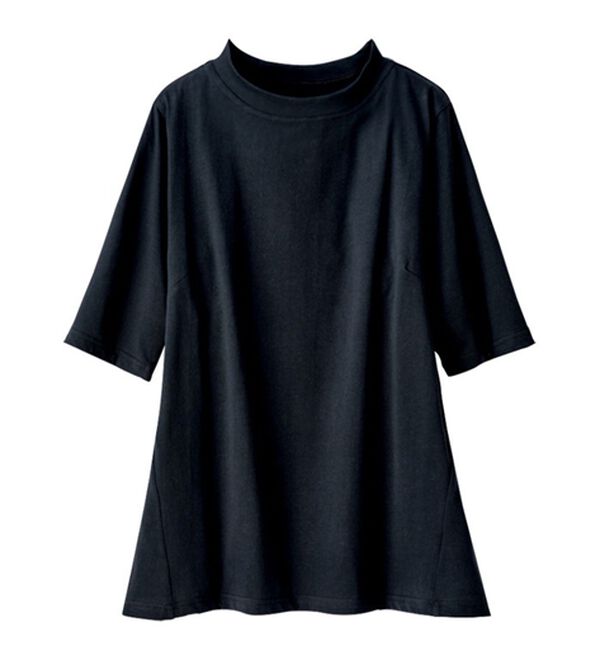 「【３色組】綿１００％サイド切替スタンド衿Ｔシャツ（カットソー）」｜詳細画像