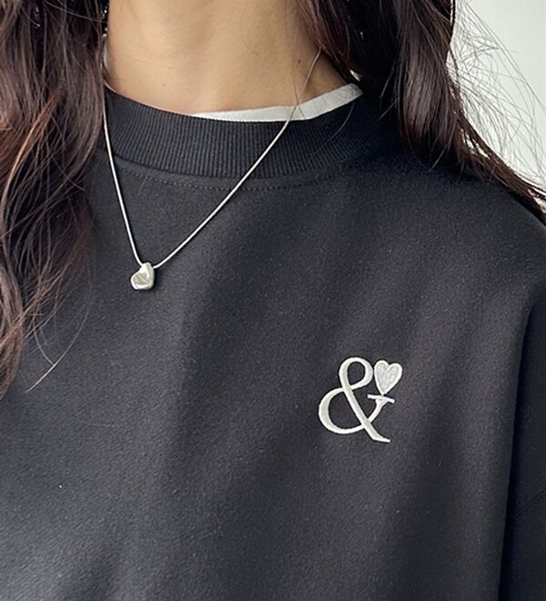 GeeRA（ジーラ）の「アンドハートショートスウェット（カットソー）」｜詳細画像