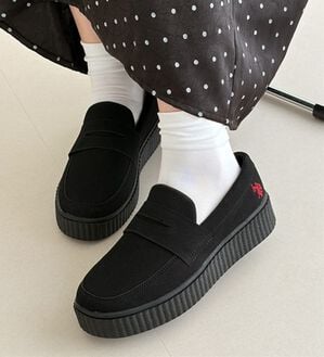 GeeRA（ジーラ）の「【U.S. POLO ASSN.】厚底ローファー（ローファー）」｜ブラック