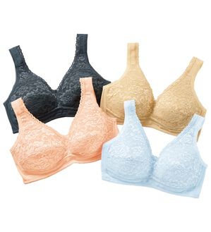 LAVIENNE（ラヴィエンヌ）の「【４色組】新・らくちんフィットブラ（ブラジャー）」｜4色組