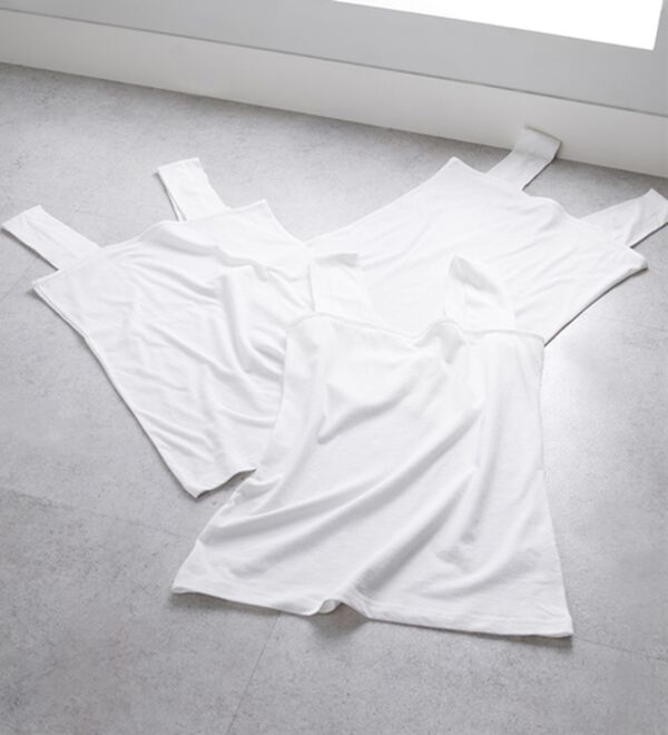 YU'NOW（ユナウ）の「【同色３枚セット】ベーシックインナースクエアタンクトップセット（肌着・インナーウェア）」｜詳細画像