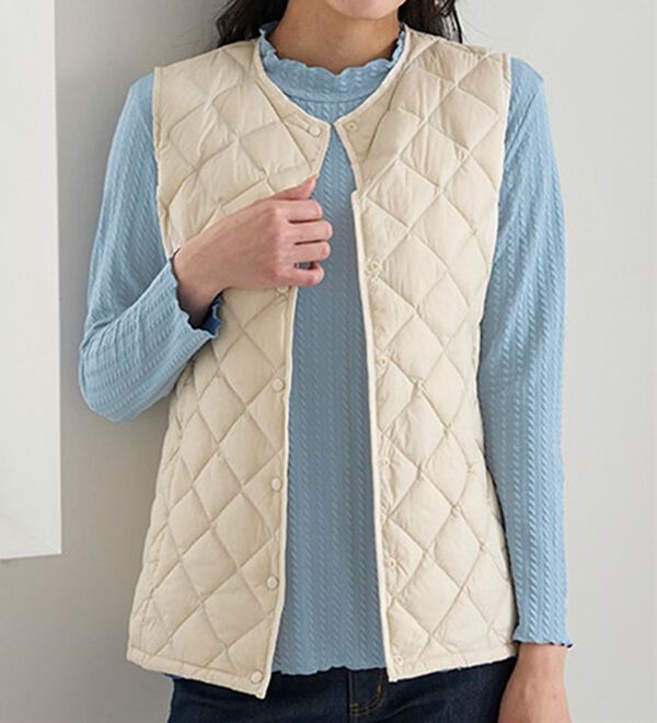 BELLUNA（ベルーナ）の「フリル衿ジャカードプルオーバー（カットソー）」｜詳細画像