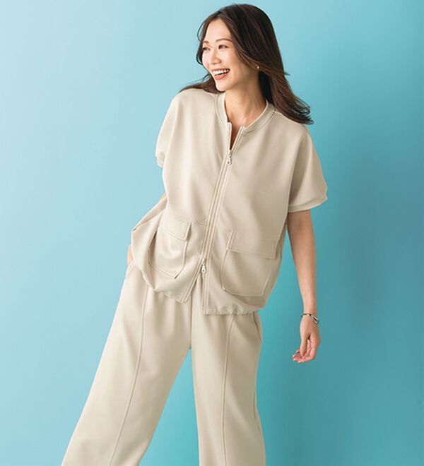 BELLUNA（ベルーナ）の「【ＳＥＪＬ】切替ゆったりパンツ（ワイドパンツ・ガウチョ）」｜詳細画像