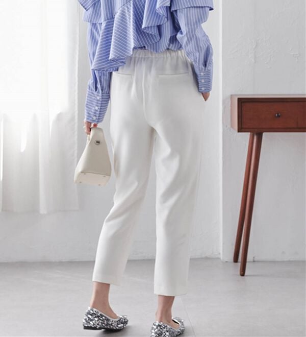 RANAN（ラナン）の「美脚シルエットクロップドパンツ（フルレングスパンツ）」｜詳細画像