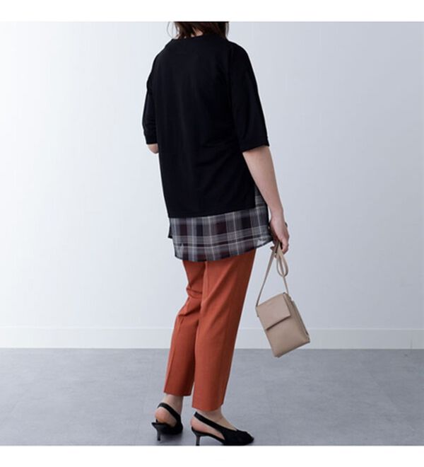 BELLUNA（ベルーナ）の「シフォンプリント切替チュニック（チュニック）」｜詳細画像