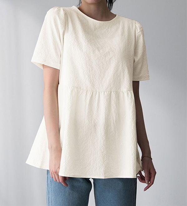 RANAN（ラナン）の「ひんやり！前後２ＷＡＹリボンデザインブラウス（ブラウス）」｜詳細画像