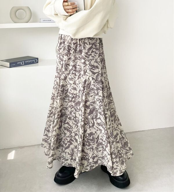 GeeRA（ジーラ）の「切替フレアーロングスカート（ロングスカート）」｜詳細画像