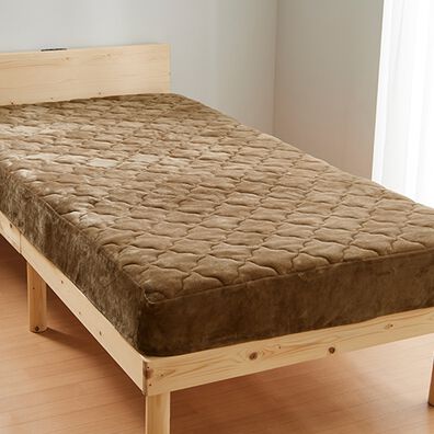 iellio（イエリオ）の「ふわふわフランネル素材の敷きパッド一体型ボックスシーツ＜あったか＞（ボックスシーツ・ベッドシーツ）」