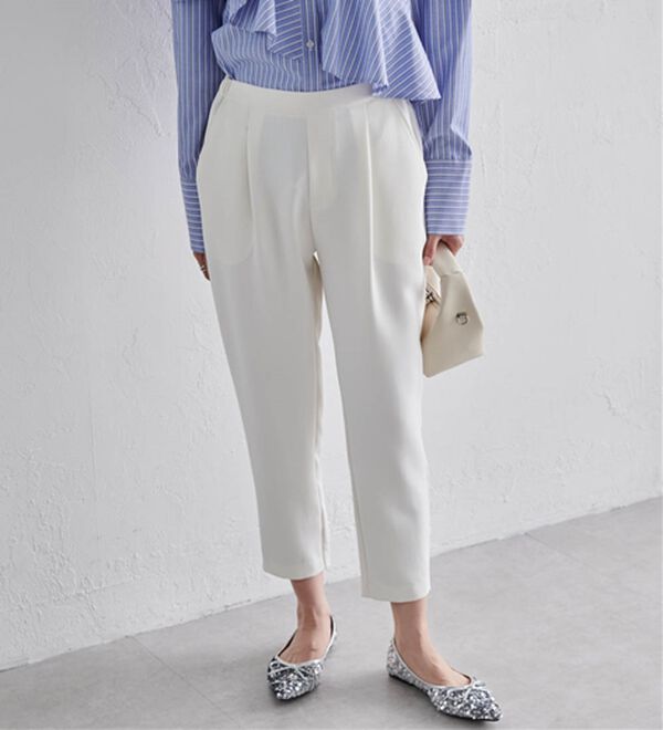 RANAN（ラナン）の「美脚シルエットクロップドパンツ（フルレングスパンツ）」｜詳細画像