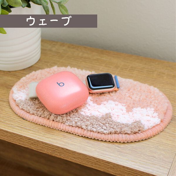 iellio（イエリオ）の「置くだけおしゃれなアクセントマット＜大人かわいい・小物置き・ミニラグ・韓国・玄関やデスクに・コースターとして＞（玄関マット）」｜詳細画像
