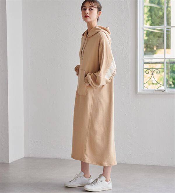 RANAN（ラナン）の「＜ａｄｉｄａｓ＞スウェットワンピース（その他ワンピース）」｜詳細画像