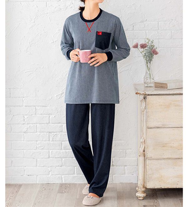 ルフラン（ルフラン）の「【２着組】ちょいかわ大人のハンサムホームスーツ（パジャマ・ルームウェア）」｜詳細画像