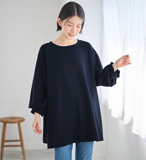 Viola e Viola（ヴィオラ エ ヴィオラ）の「裏ファー袖タックチュニック（チュニック）」｜詳細画像