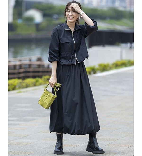 BELLUNA（ベルーナ）の「はっ水！ナイロンバルーンジャケット（ブルゾン）」｜詳細画像