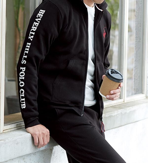 「＜ビバリーヒルズ・ポロクラブ＞ブランドロゴセットアップスーツ（メンズルームウェア）」｜詳細画像