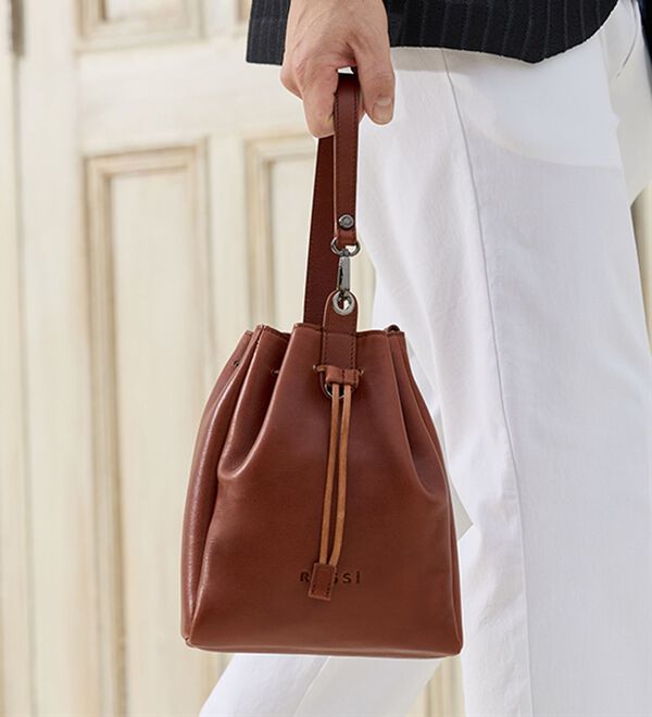 「＜ブルーノロッシ＞ドローストリングバッグ（メンズトートバッグ）」｜詳細画像