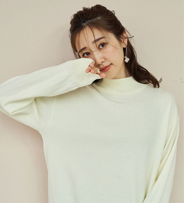 BELLUNA（ベルーナ）の「＜極み編＞肌心地ふんわりハイネックニット（ニット・セーター）」｜詳細画像