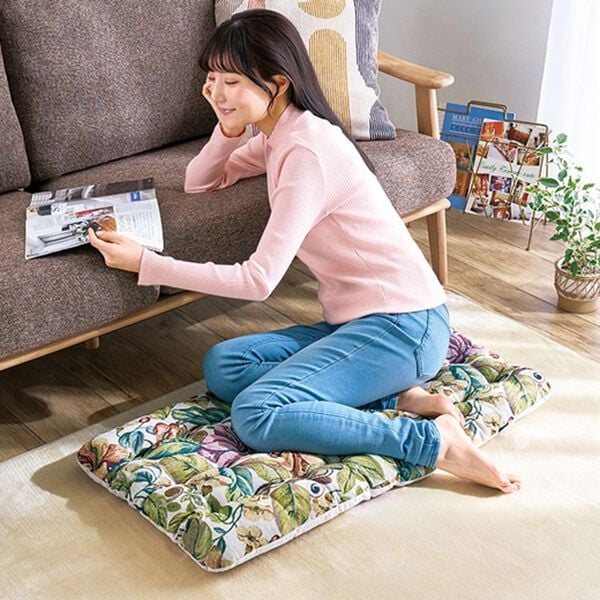 「背もたれふっくら極厚チェアクッション（クッション・クッションカバー）」｜詳細画像