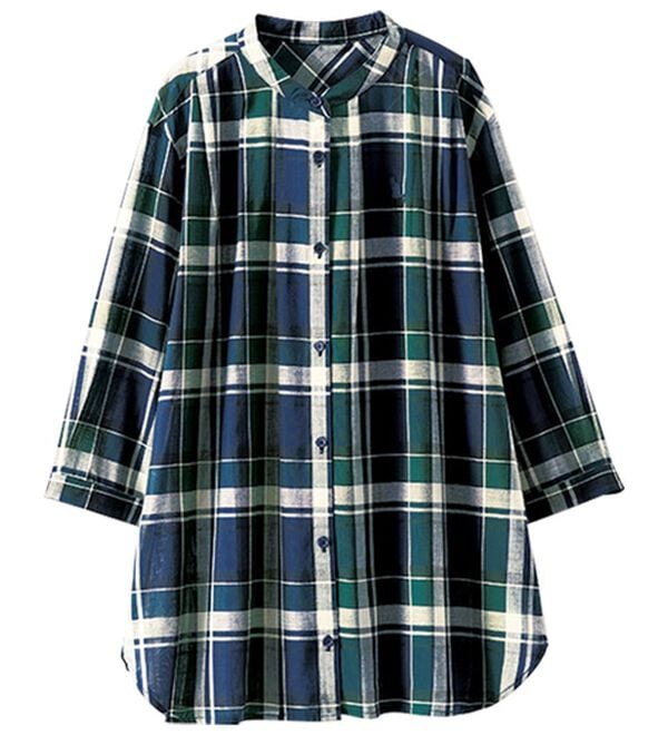 BELLUNA（ベルーナ）の「綿１００％刺しゅうデザインシャツ（シャツ）」｜詳細画像