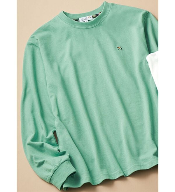 「＜アーノルド　パーマー＞ワンポイント刺しゅうベーシックＴシャツ（メンズＴシャツ）」｜ミント