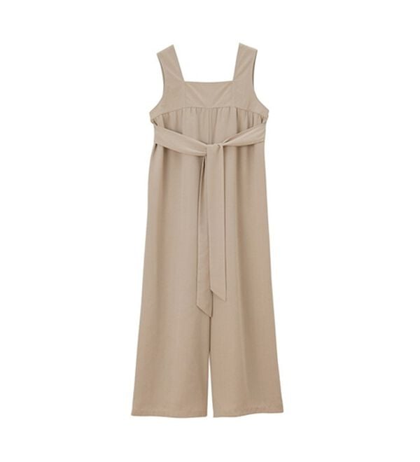 GeeRA（ジーラ）の「リネンタッチリボンサロペットパンツ（オールインワン）」｜詳細画像