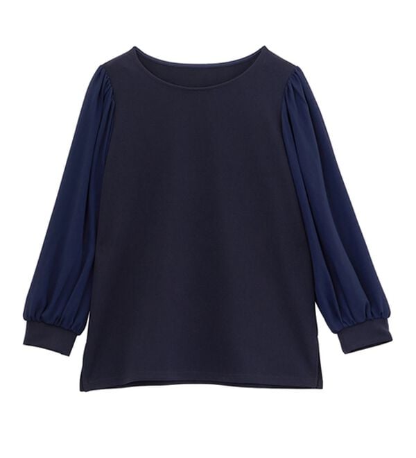 RANAN（ラナン）の「リップル素材ボリューム袖プルオーバー（カットソー）」｜詳細画像