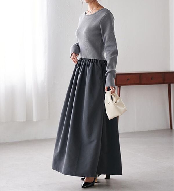 RANAN（ラナン）の「ニットドッキングワンピース（ドッキングワンピース）」｜詳細画像