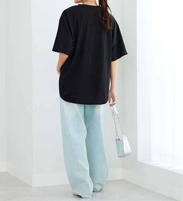 GeeRA（ジーラ）の「プリントチュニックＴシャツ（カットソー）」｜詳細画像