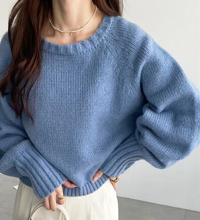 GeeRA（ジーラ）の「ボリュームスリーブショートニット（ニット・セーター）」