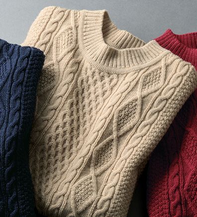 「＜キンロック　アンダーソン＞英国羊毛セーター　クルーネック（メンズニット・セーター）」