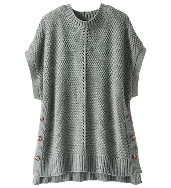 BELLUNA（ベルーナ）の「ボタン使いゆったりニットベスト（ベスト）」｜詳細画像